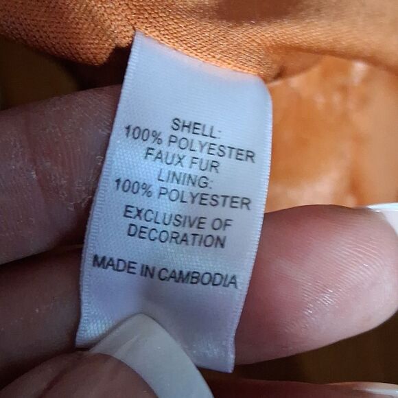 Nwot Cuddl Duds Cozy Rust Color Faux Fur Women's Jacket Size Large - Picture 7 of 8